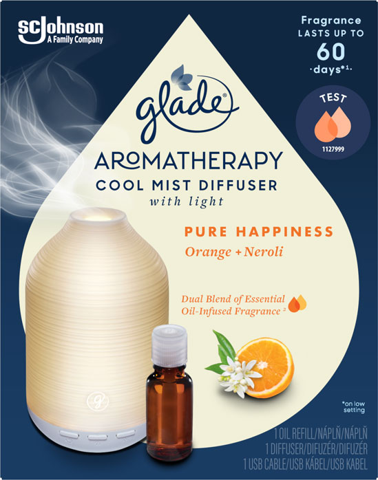 Glade® Aromatherapy Cool Mist Diffuser Pure Happiness