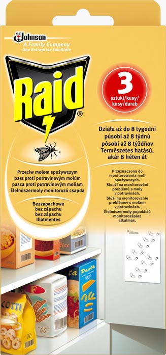 Raid® proti potravinovým molům