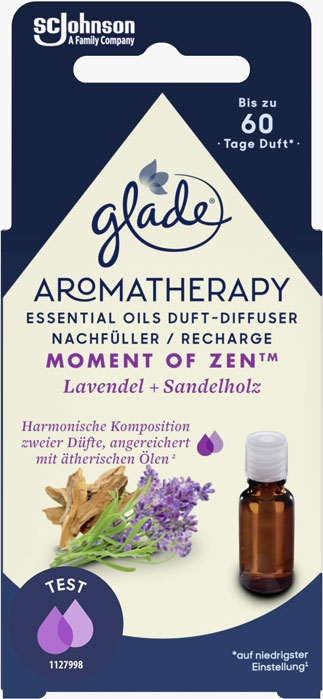 Glade® Aromatherapy Essential Oils Duft Diffuser Nachfüller Moment of Zen