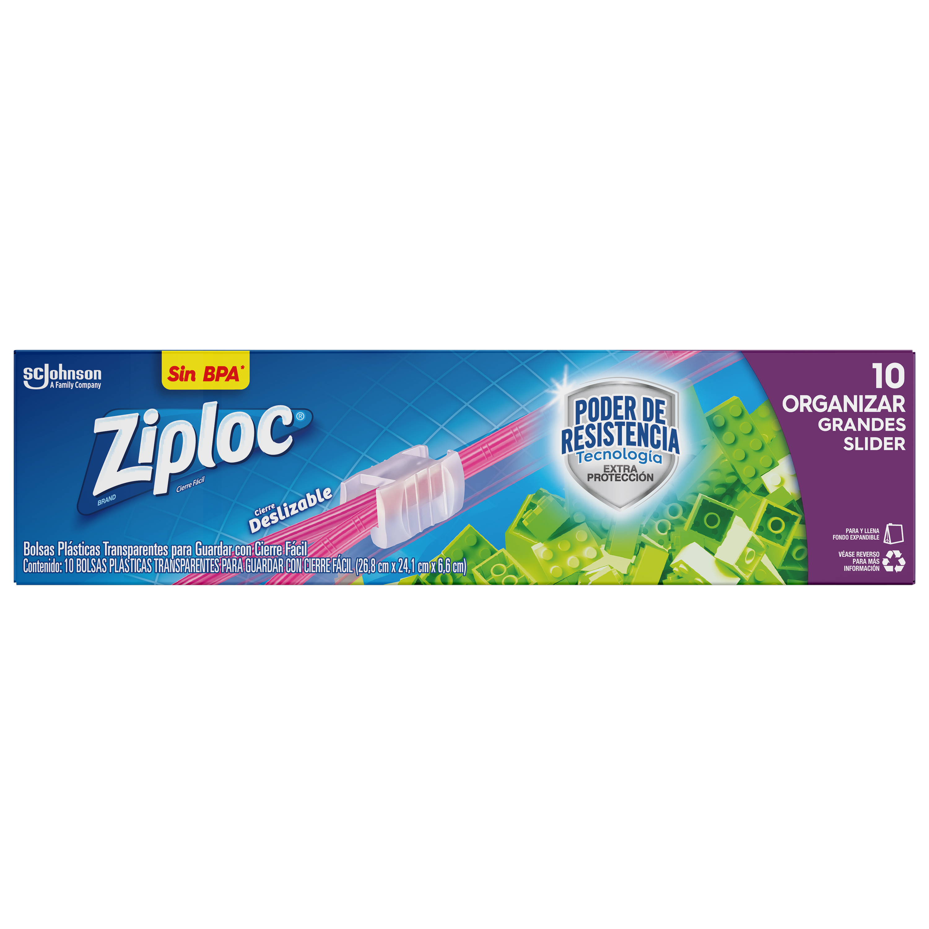 Ziploc® Reutilizable para Organizar Tamaño Grande