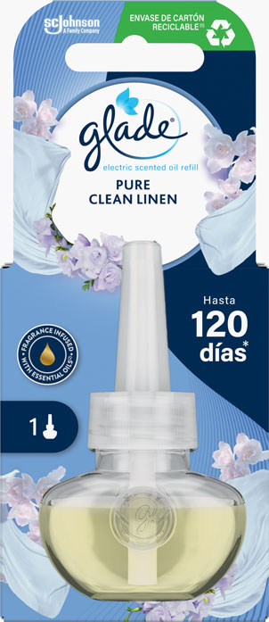 Glade® Eléctricos Aceites Esenciales Recambio Clean Linen