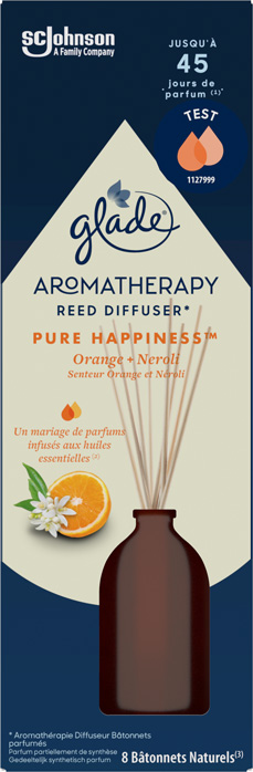 Glade® Aromathérapie - Bâtonnets - Pure Happiness Orange & Néroli