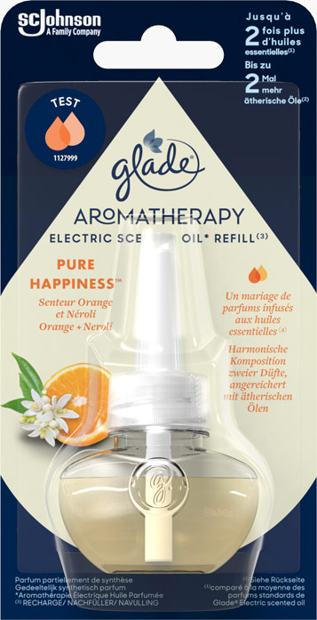 Glade® Aromatherapy - Recharge Electric Scented Oil - Pure Happiness™ Orange & Néroli