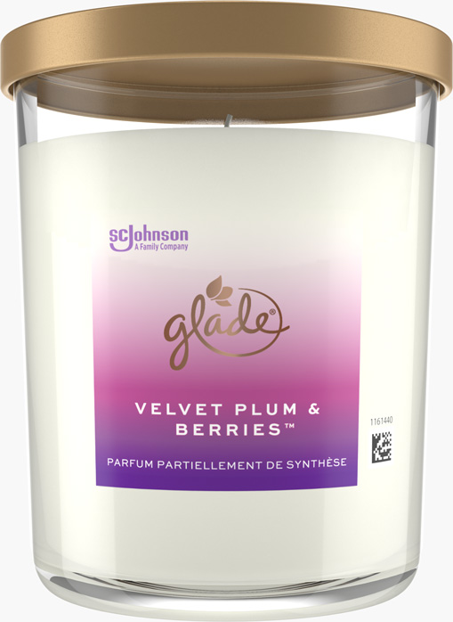 Glade® Bougie Velvet Plum & Berries