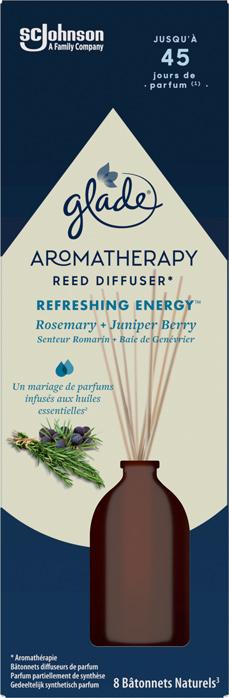 Glade® Aromatherapy - Bâtonnets - Refreshing Energy Rosemary & Juniper
