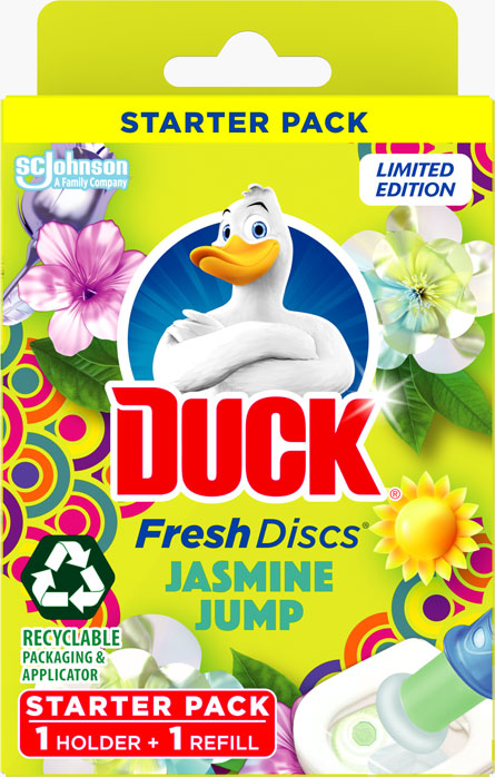 Duck® Toilet Fresh Discs Holder Jasmine Jump