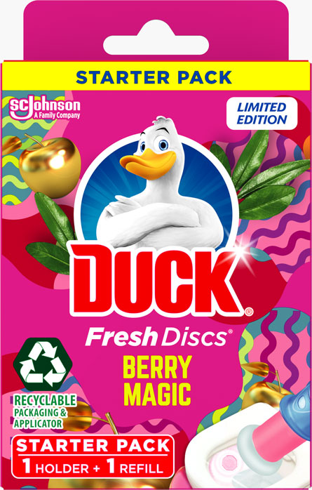 Duck® Toilet Fresh Discs Holder Berry Magic