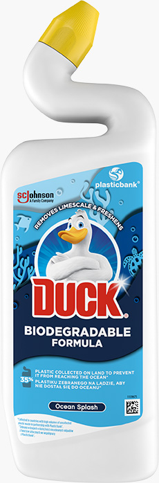 Duck® Biológiailag lebomló formula - WC-tisztító folyadék Ocean Splash