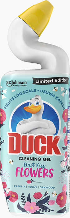Duck® Cleaning Gel WC-tisztító folyadék First Kiss Flowers