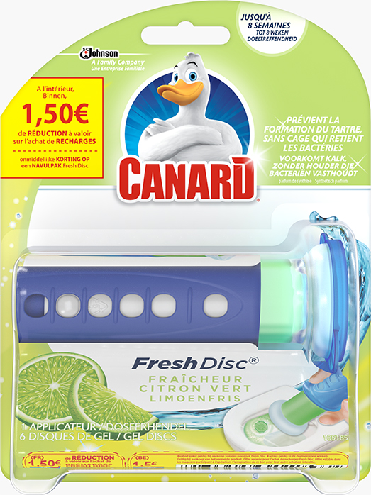 Canard® Fresh Disc® Boîtier Fraîcheur Citron Vert
