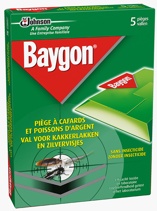 Baygon® Fallen Sie auf Kakerlaken und Silberfischchen
