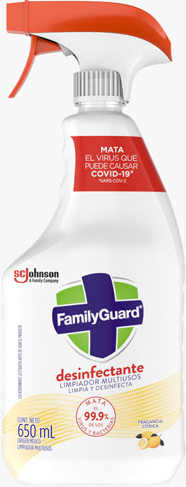 FamilyGuard® Desinfectante Limpiador Multisusos Cítrico