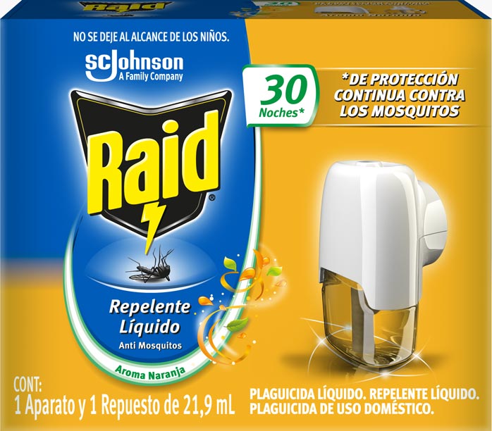 Raid® Líquido Eléctrico Aroma Naranja