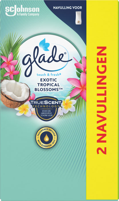 Glade® Touch & Fresh Navulling Exotic Tropical Blossoms