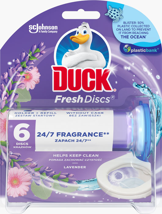 Duck® Fresh Discs® Lavender - żelowy krążek do toalety o zapachu lawendowym