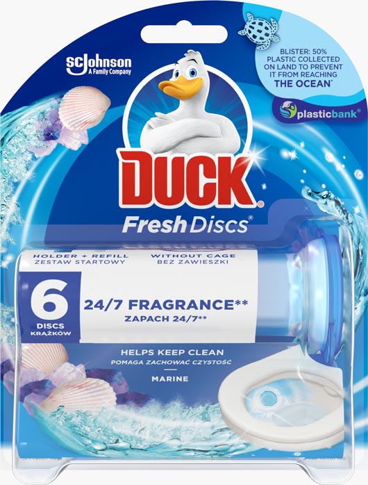 Duck® Fresh Discs® Marine - żelowy krążek do toalety o zapachu morskim