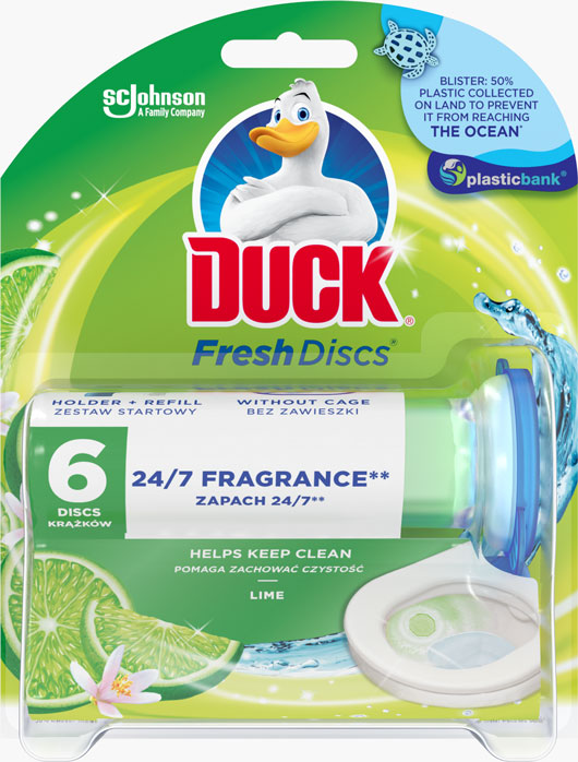 Duck® Fresh Discs® Lime - żelowy krążek do toalety o zapachu limonkowym