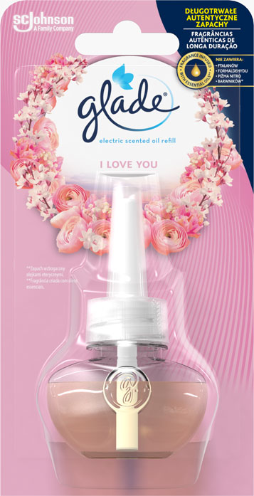 Glade® Electric scented oil - I Love You, zapas do elektrycznego odświeżacza powietrza