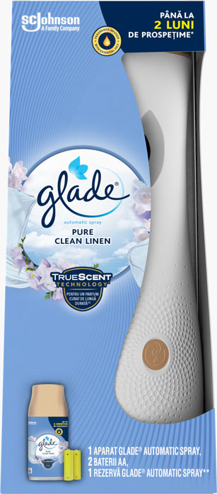 Glade® automatic spray - Pure Clean Linen - automatyczny odświeżacz powietrza