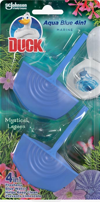Duck® Aqua Blue 4w1 Mystical Lagoon - podwójna zawieszka do toalet