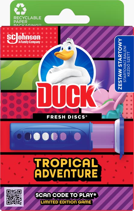 Duck® Fresh Discs® Tropical Adventure - żelowy krążek do toalety 