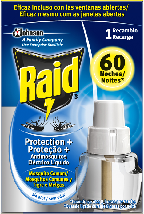 Raid® Eléctrico Recarga Proteção+ 60 Noites  