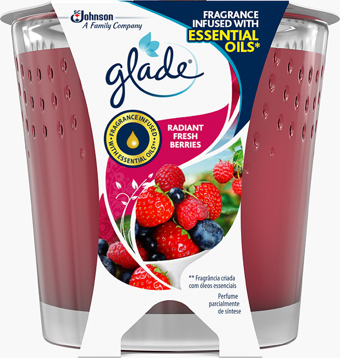Glade® Velas Radiant Fresh Berries
