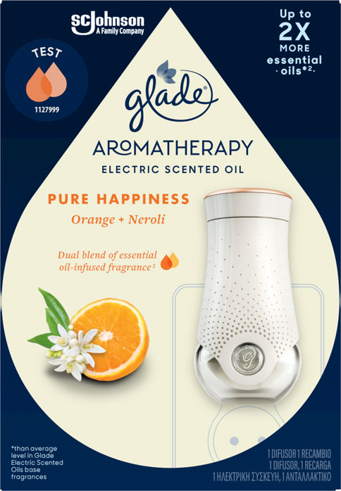 Glade® Aromatherapy Electric Scented Oil Aparelho Pure Happiness 