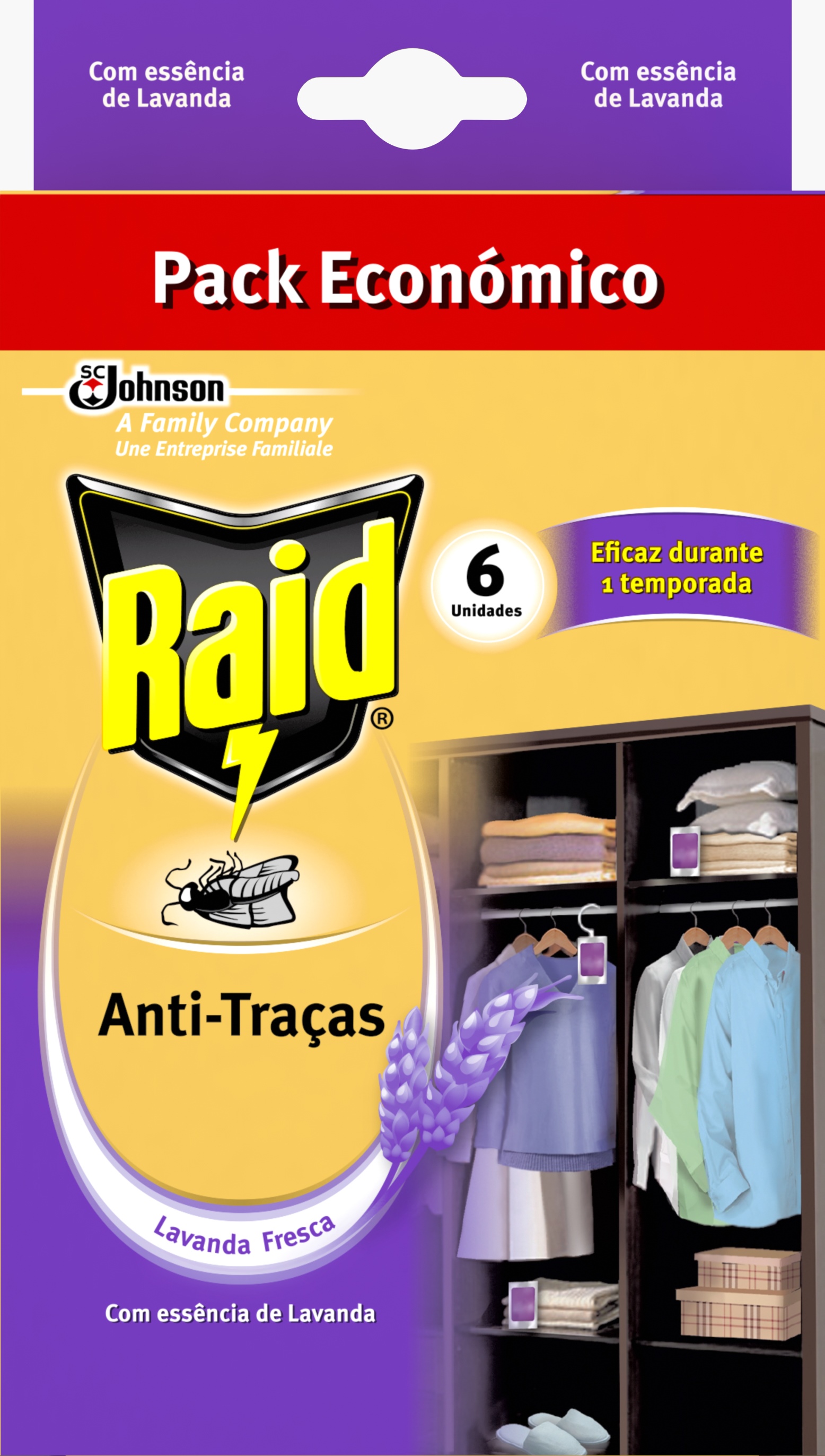 Raid® Anti-Traças Lavanda Pack Económico