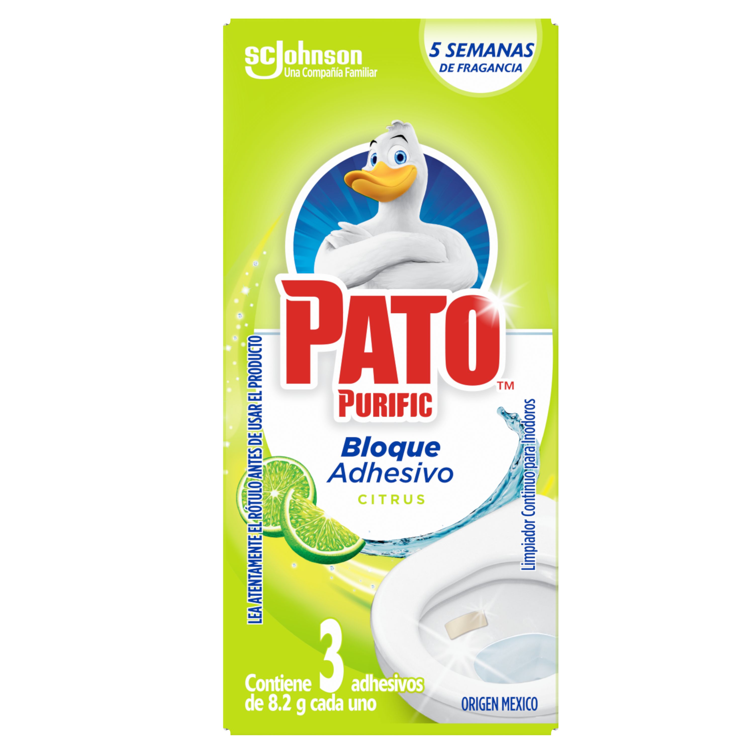 Pato® Bloque Adhesivo Inodoros Citrus