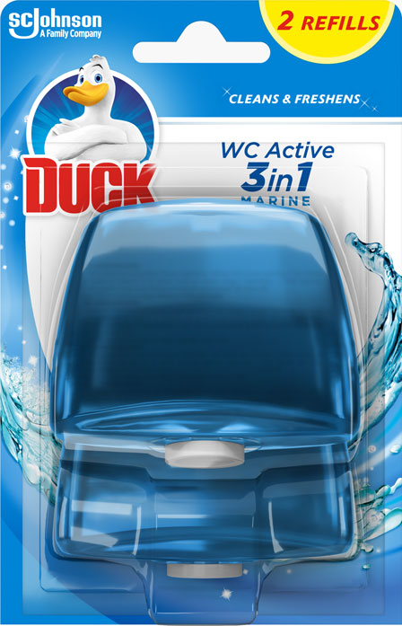 Duck® 3în 1 Rezervă lichidă dublă pentru aparat de toaletă - Marine