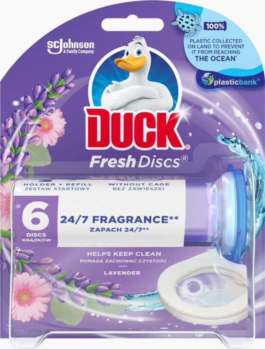 Duck® Fresh Discs aparat de toaletă - Lavandă
