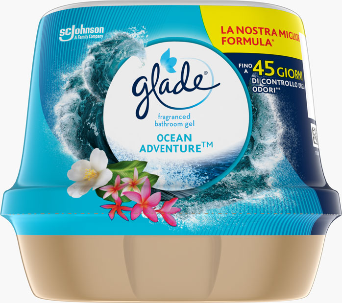 Glade® Fragranced bathroom gel - Ocean Adventure - Gel parfumat pentru baie