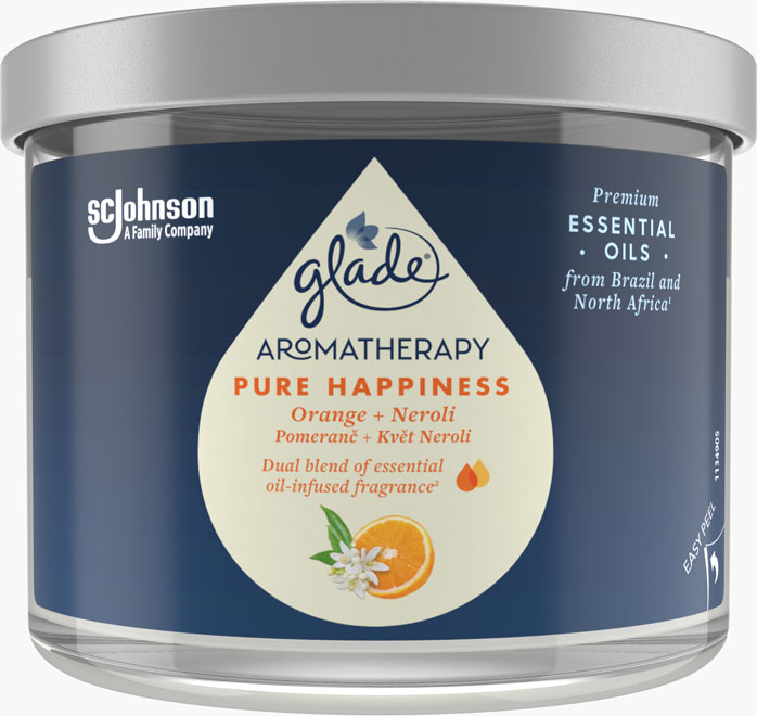 Glade® Aromatherapy sviečka Pure Happiness