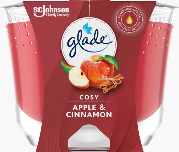 Glade® Candle Maxi Cosy Apple and Cinnamon