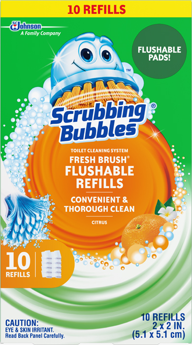Scrubbing Bubbles® Fresh Brush™ Toilet Cleaning System - Flushable Refills