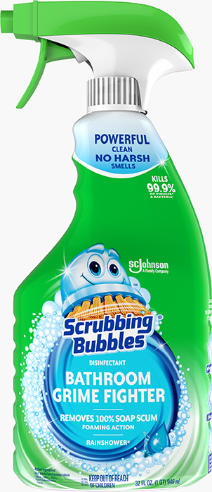 Scrubbing Bubbles® Bathroom Grime Fighter Disinfectant Spray (Rainshower® Scent)