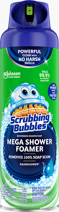 Scrubbing Bubbles® Mega Shower Foamer Disinfectant Aerosol (Rainshower® Scent)