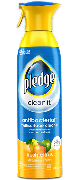 Pledge® Clean It Multisurface Everyday Cleaner Antibacterial Fresh Citrus