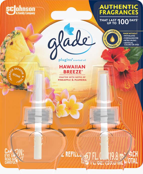 Glade® Hawaiian Breeze® PlugIns® Scented Oil Refills