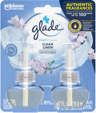 Glade® Clean Linen® PlugIns® Scented Oil Refills