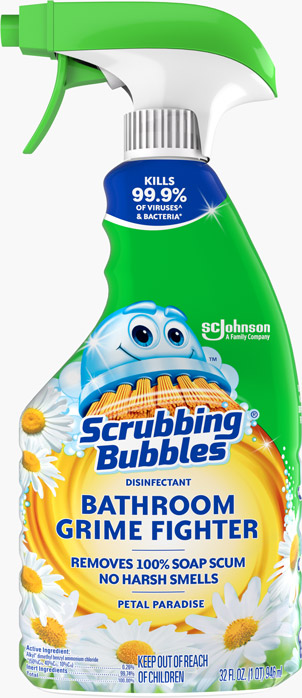 Scrubbing Bubbles® Bathroom Grime Fighter Disinfectant Spray (Petal Paradise Scent)