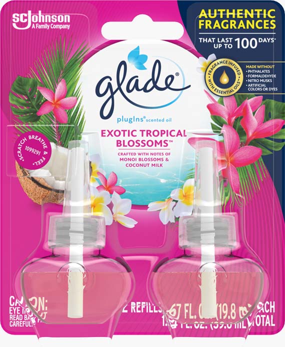 Glade® Tropical Blossoms PlugIns® Scented Oil Refills 
