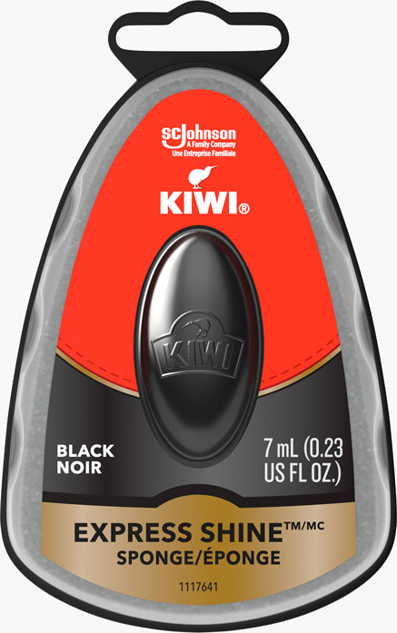 KIWI® Express Shine Sponge Black
