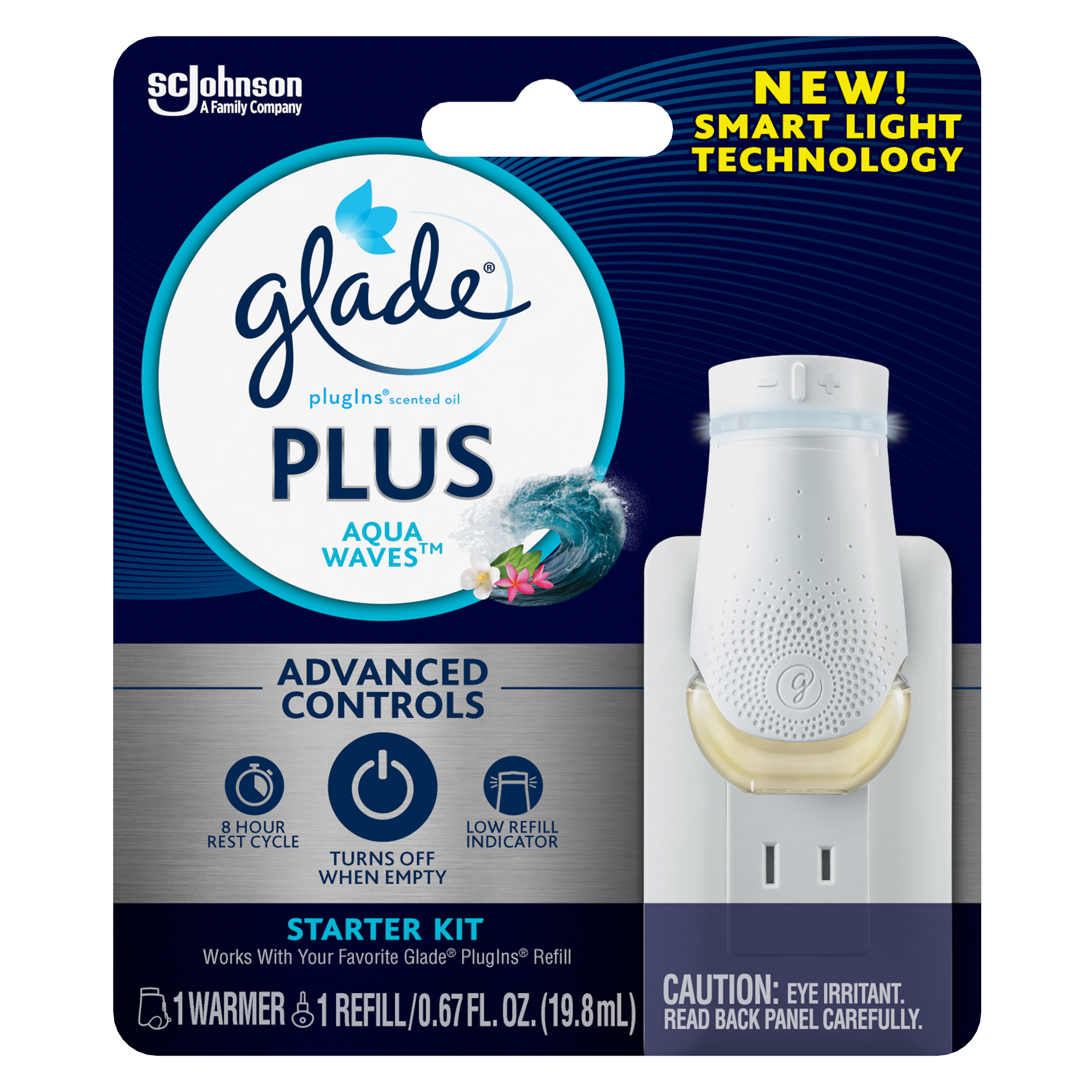 Glade® Aqua Waves PlugIns® Scented Oil Plus Starter Kit