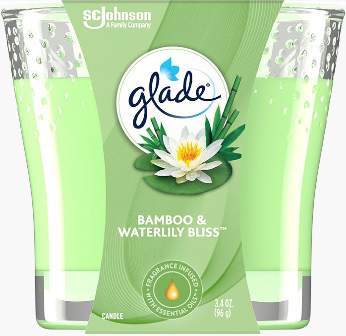 Glade® Bamboo & Waterlily Bliss Candle