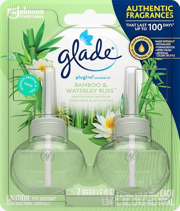 Glade® Bamboo & Waterlily Bliss PlugIns® Scented Oil Refills
