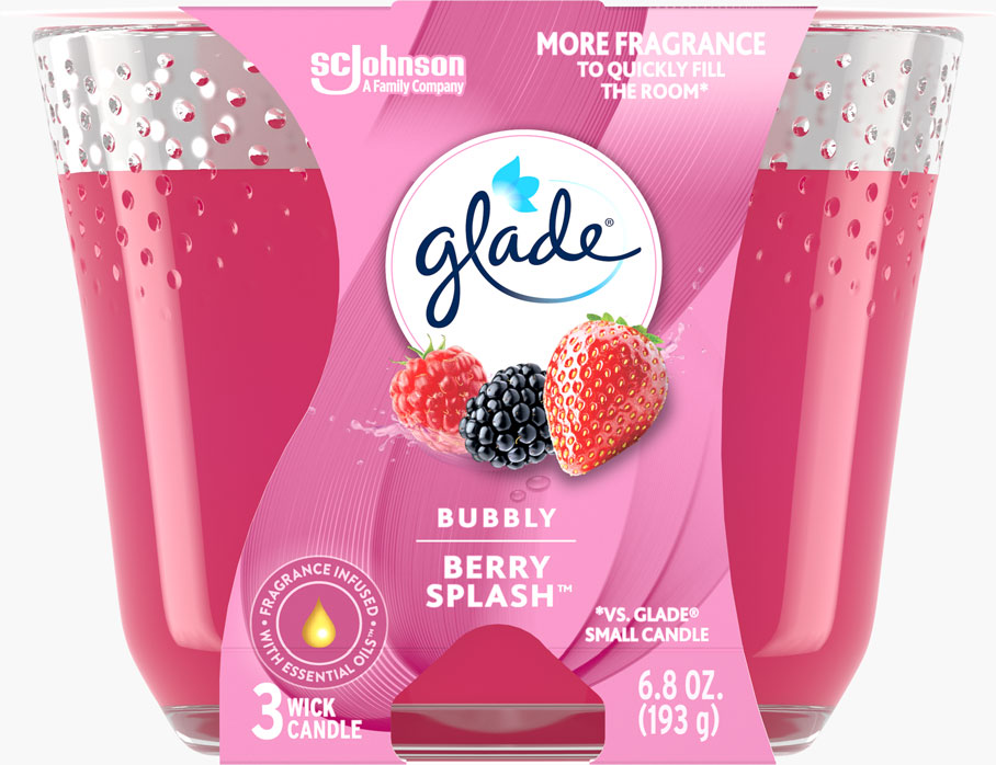 Glade® Bubbly Berry Splash 3-Wick Candle