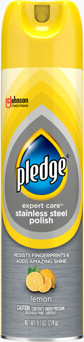 Pledge® Expert Care™ Stainless Steel Aerosol Lemon