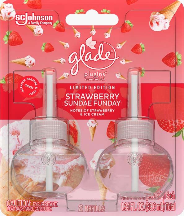 Glade® Strawberry Sundae Funday PlugIns® Scented Oil Refills
